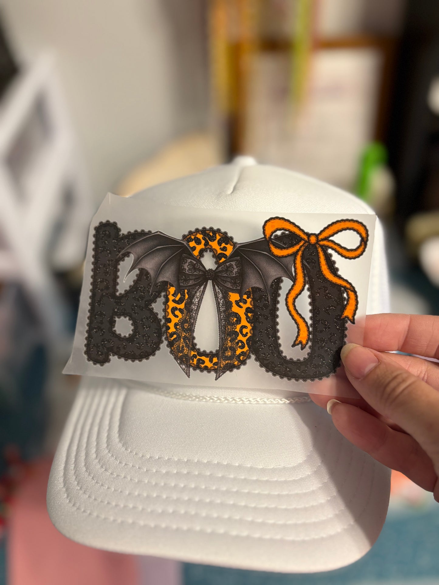 Halloween “Boo” + hat