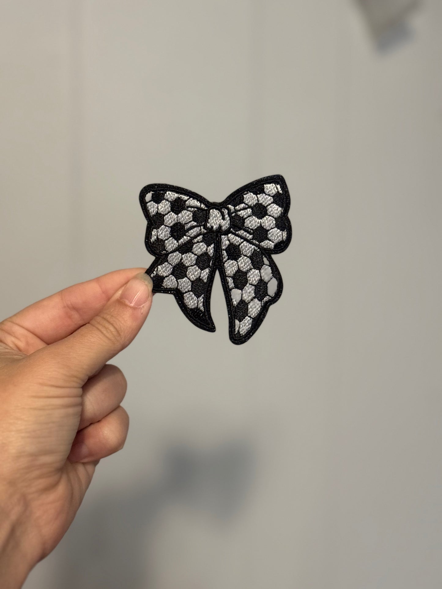 Soccer Bow Patch