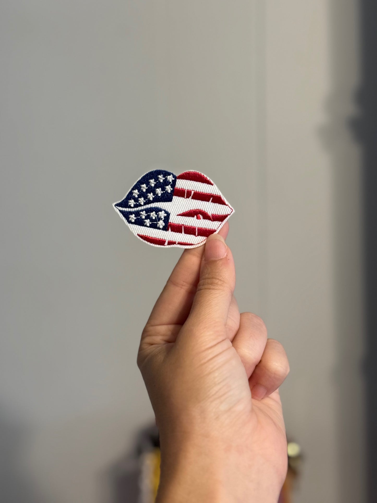 Patriotic Lips Patch