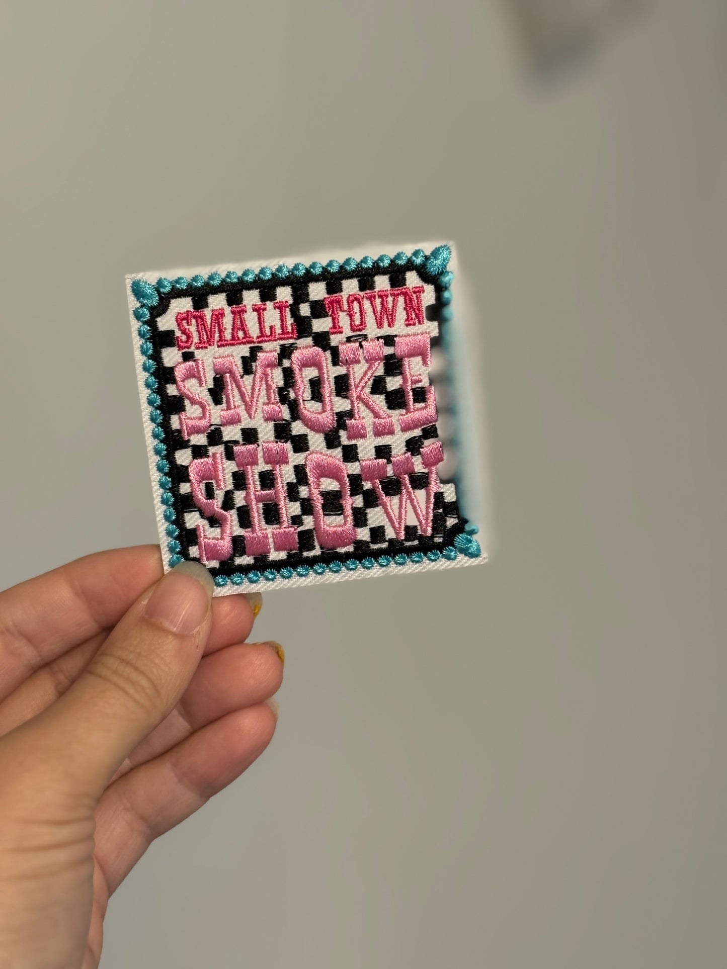 Large Small Town Smoke Show Patch