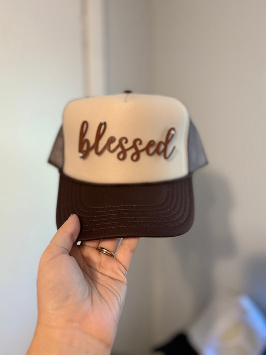 Blessed- leatherette patch