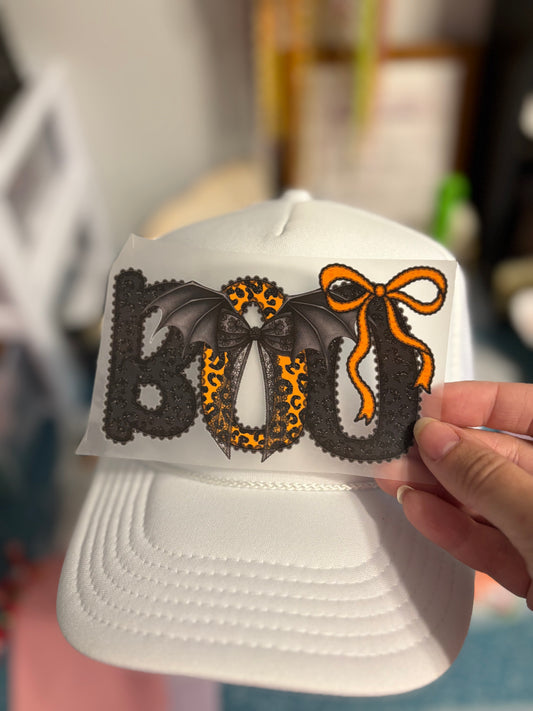 Halloween “Boo” + hat