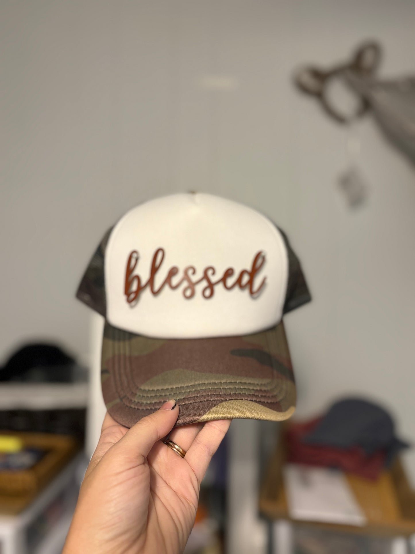 Blessed- leatherette patch