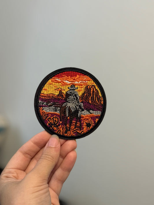 Sunset Cowboy Patch