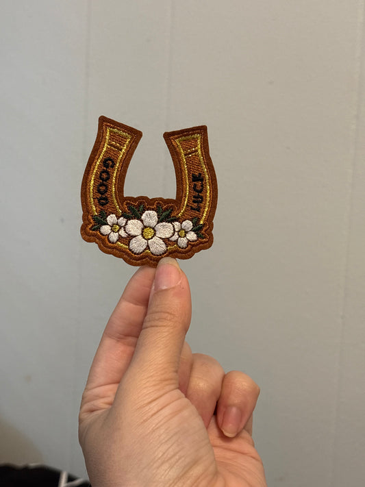 Floral Good Luck Shoe Patch