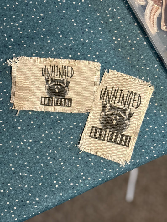 Sublimation Fringed Unhinged and Feral Patch