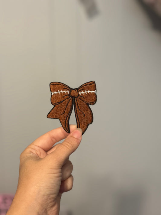 Football Bow Patch