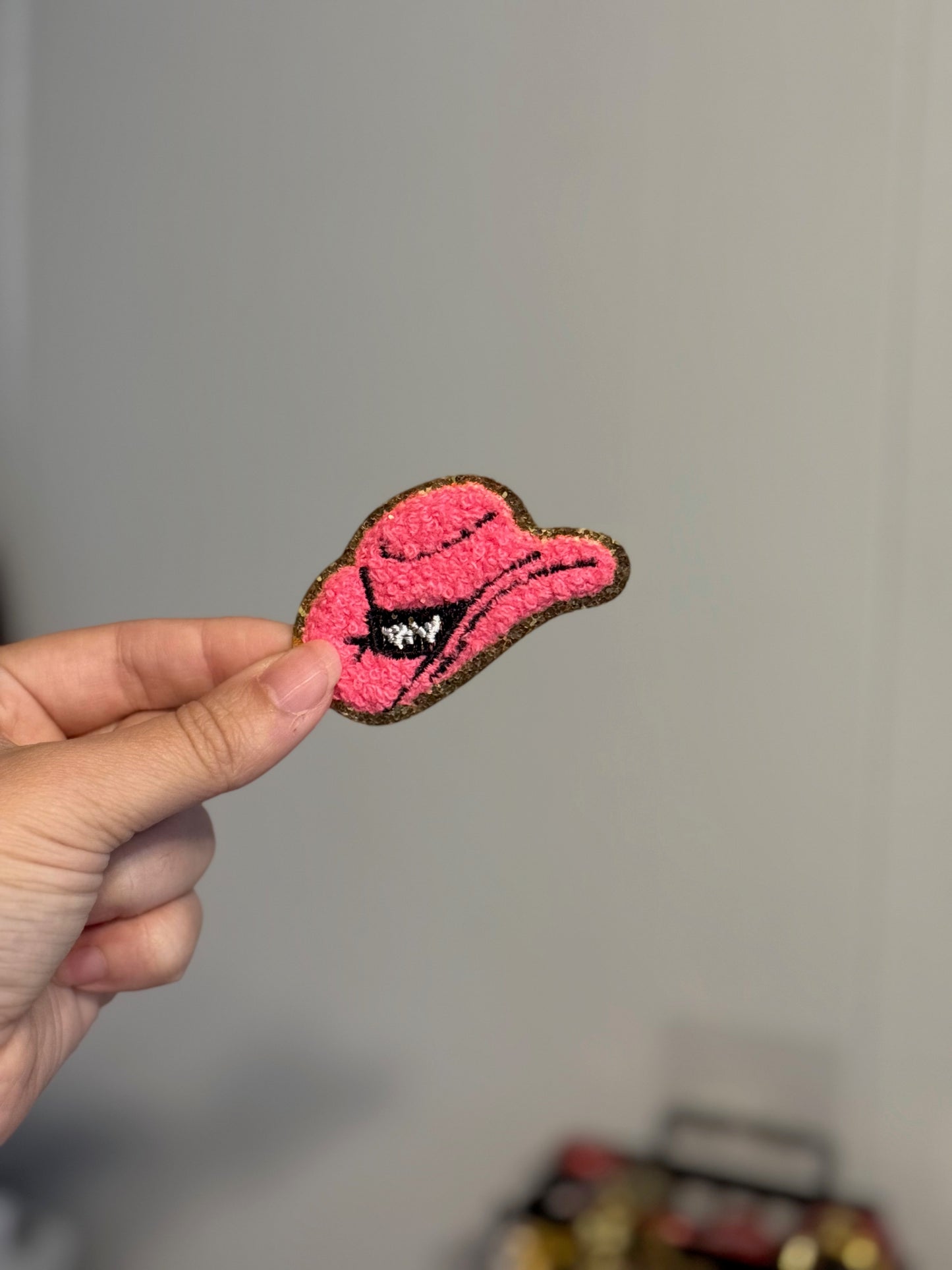 Chenille Cowgirl Hat Patch