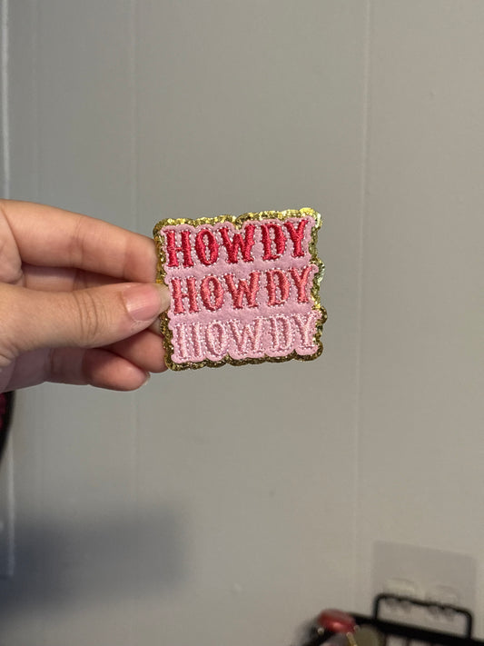 Pink Ombre Howdy Patch