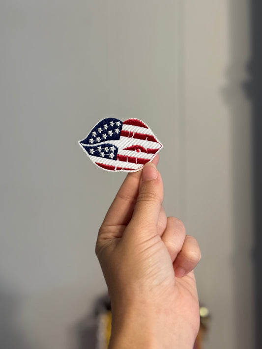 Patriotic Lips Patch