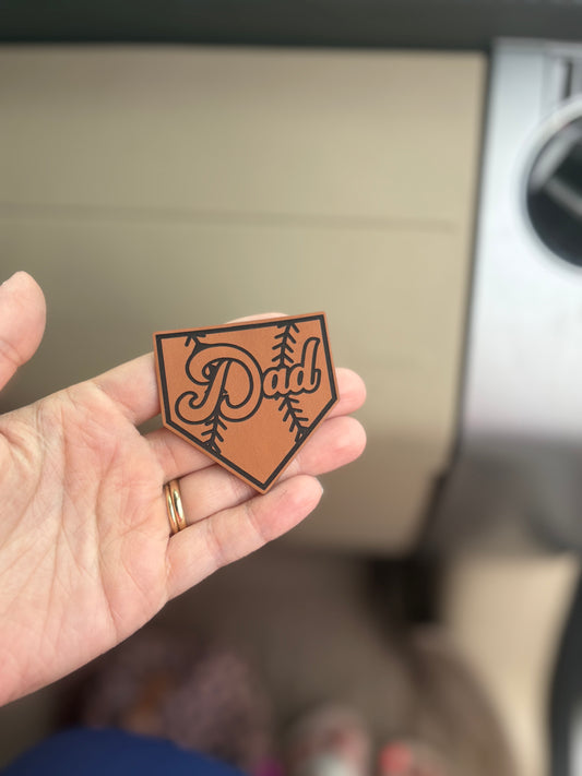 Baseball dad-leather
