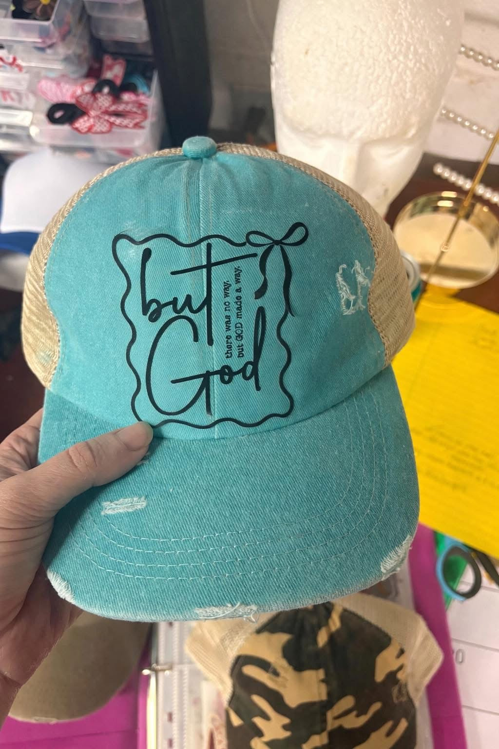 Distressed hat