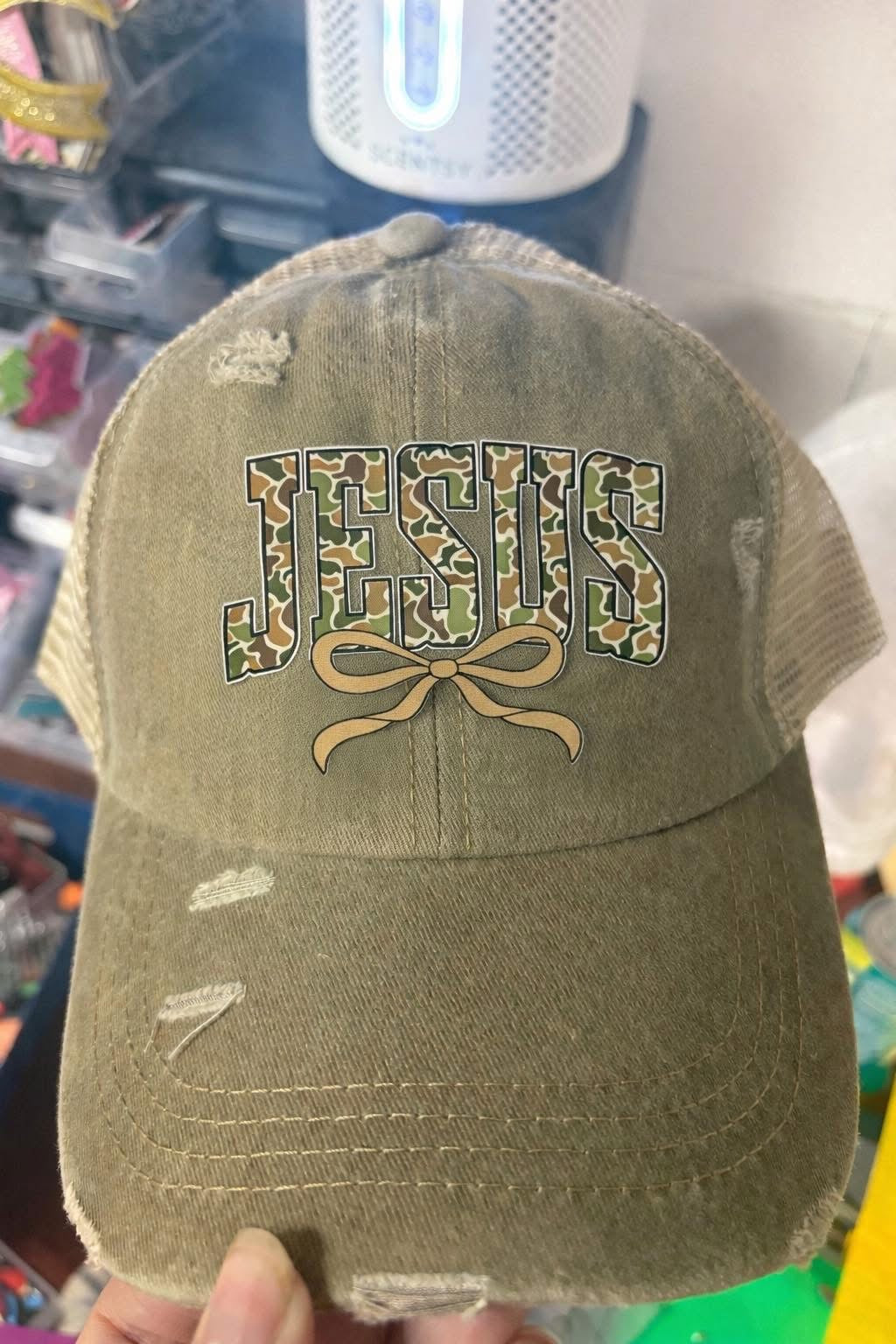 Distressed hat