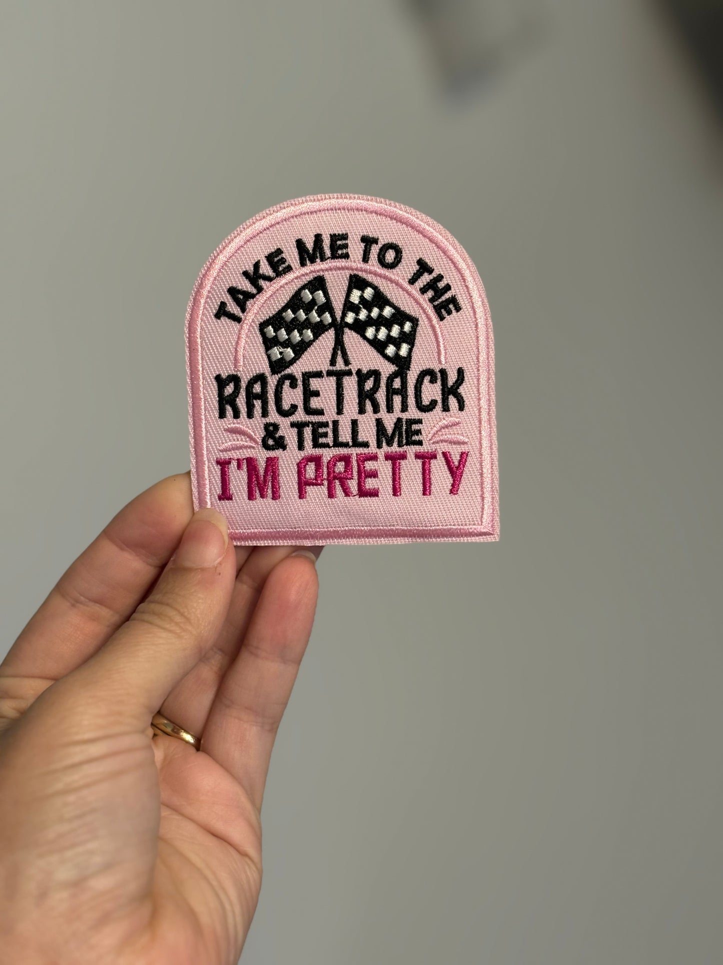 Large Take Me to the Racetrack Patch