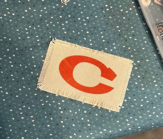 Sublimation Fringed C Patch